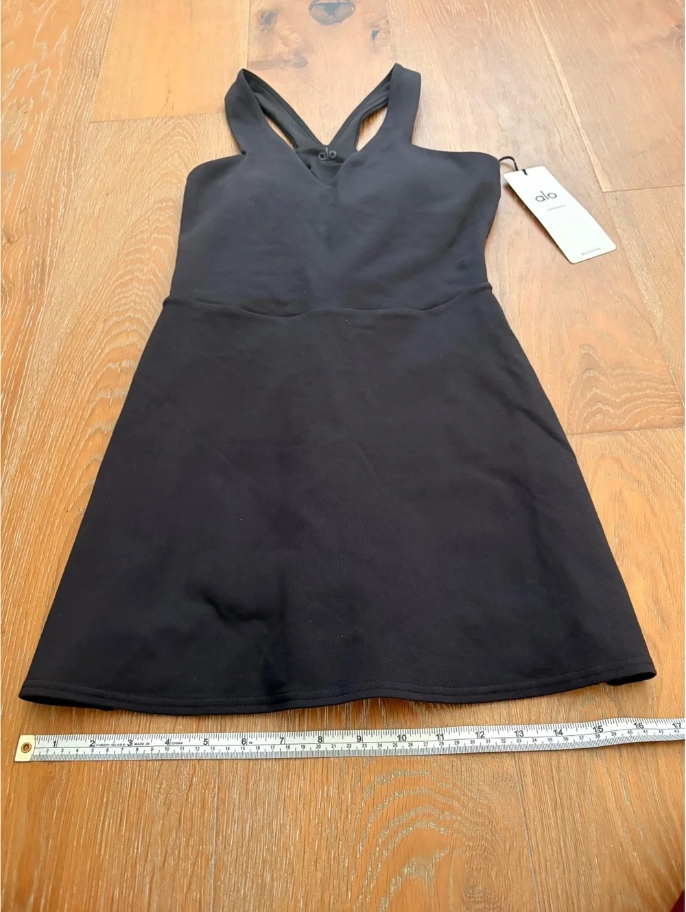 Alo Yoga Black Tennis Pickleball Dress Athleisure Clean Girl Size S NWT